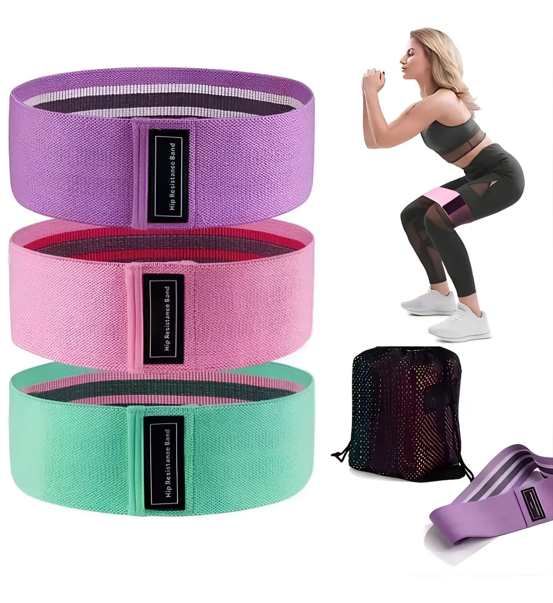 Set de bandas elásticas de tela